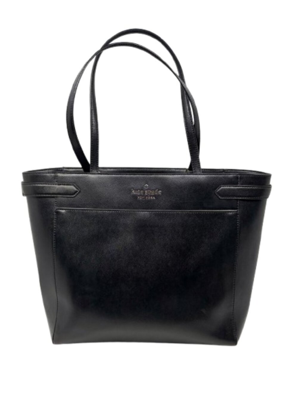 KATE SPADE~Staci Laptop Bag~EXTRA LARGE BLACK SAFFIANO WORK SHOULDER TOTE